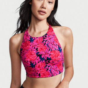 Colorful Printed Yoga Suit For Women With Tank Top And Chest Pad