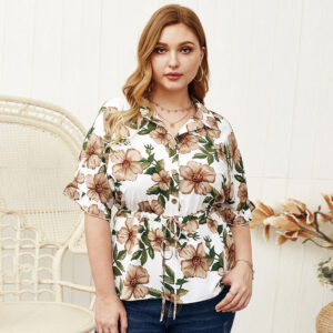 Oversized women's temperament shirt