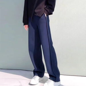 Fleece-lined Thick Track Pants Women's Wide-leg Pants